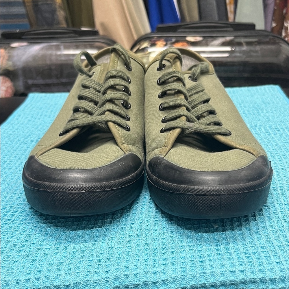 Rag & Bone Green Standard Issue  Canvas Men's Sneakers Men’s Size 10.5 - Picture 3 of 7